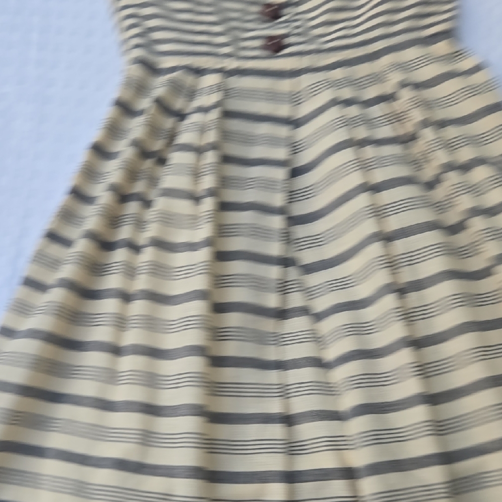 Maeve Striped Spaghetti-strapless Mini Dress - Picture 9 of 16